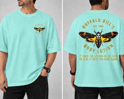 Buffalo Bill Body Lotion Vintage Gold Lettering Graphic Tee