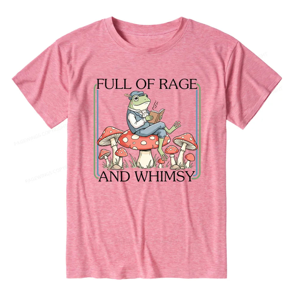 Pagewings Soft Full Of Rage and Whimsy Unisex Heather T-Shirt