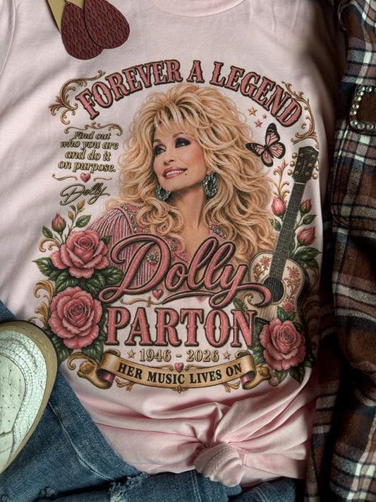 Women's Casual Print Short-Sleeve T-Shirt Legend Forever