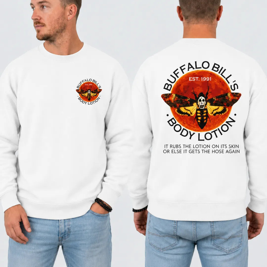 Buffalo Bill's Body Lotion Halloween Sweatshirt