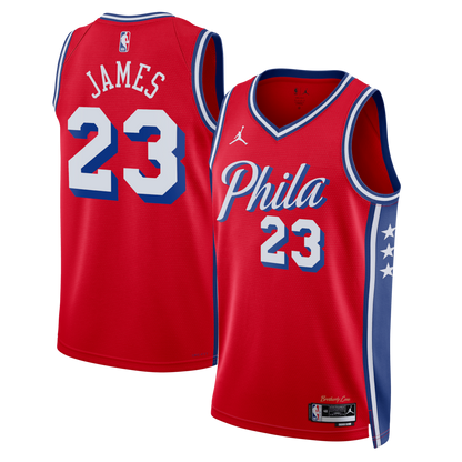 Unisex Philadelphia 76ers LeBron James Royal Swingman Jersey - All Stitched