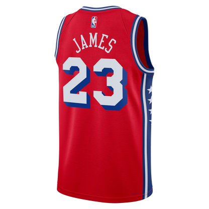 Unisex Philadelphia 76ers LeBron James Royal Swingman Jersey - All Stitched