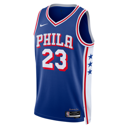 Unisex Philadelphia 76ers LeBron James Royal Swingman Jersey - All Stitched