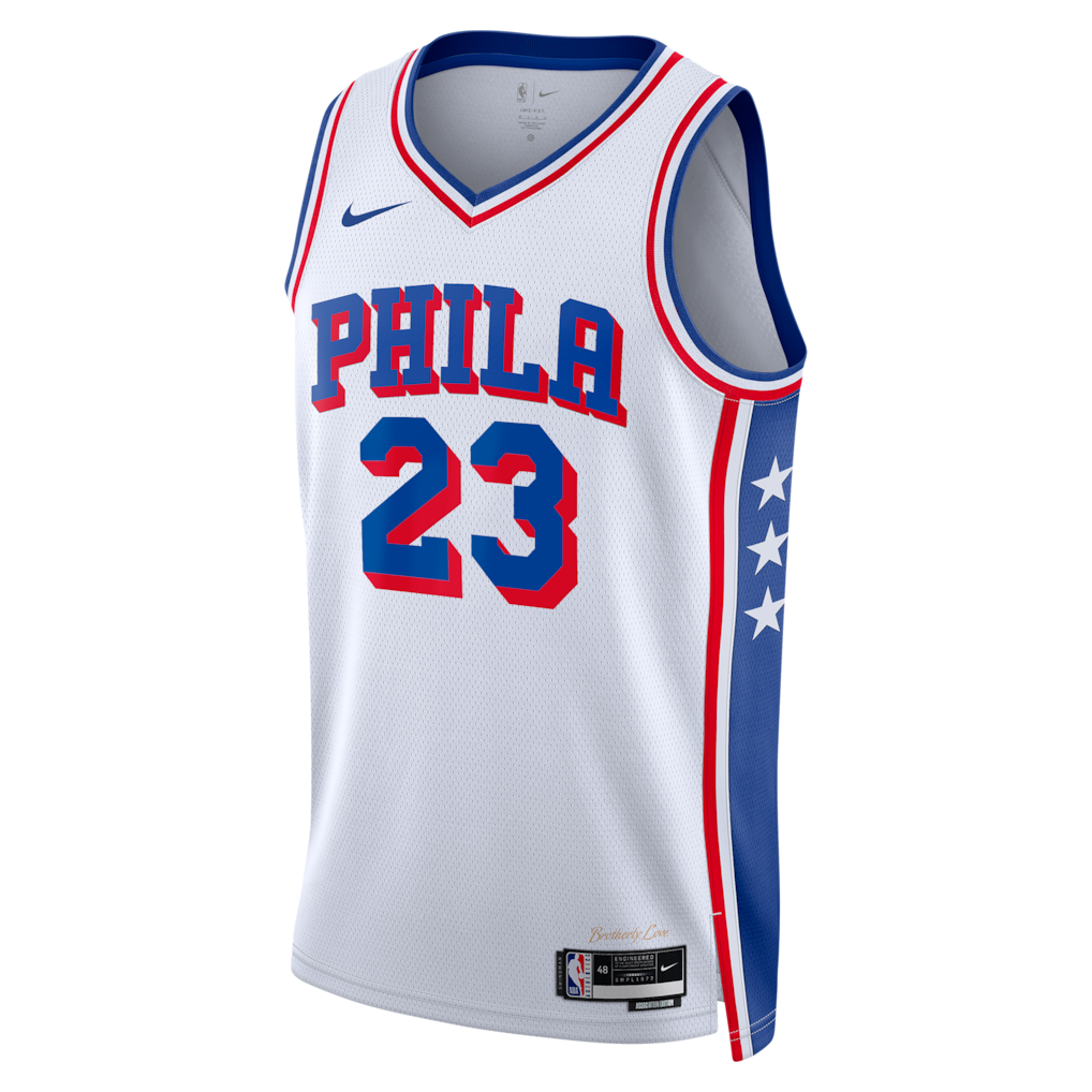 Unisex Philadelphia 76ers LeBron James Royal Swingman Jersey - All Stitched