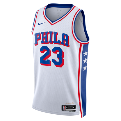 Unisex Philadelphia 76ers LeBron James Royal Swingman Jersey - All Stitched