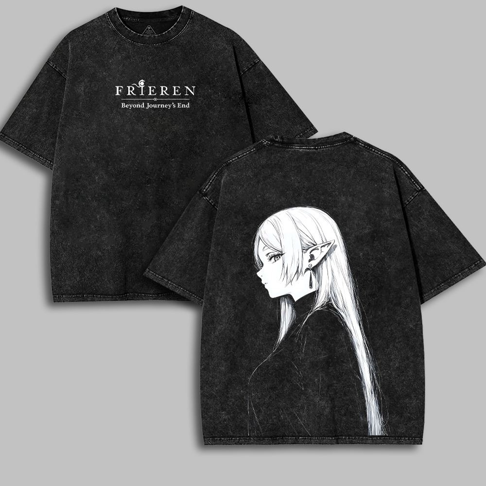 Frieren Beyond Journey's End Vintage Washed T-Shirt
